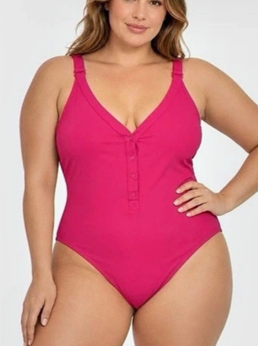 Andie Raspberry Pink One-Piece Swimsuit